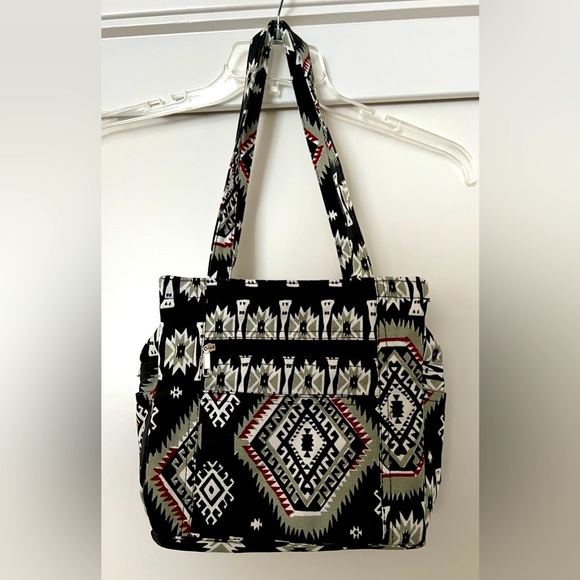 Nice Southwestern Pattern Zip Shoulder Bag - Picture 1 of 13